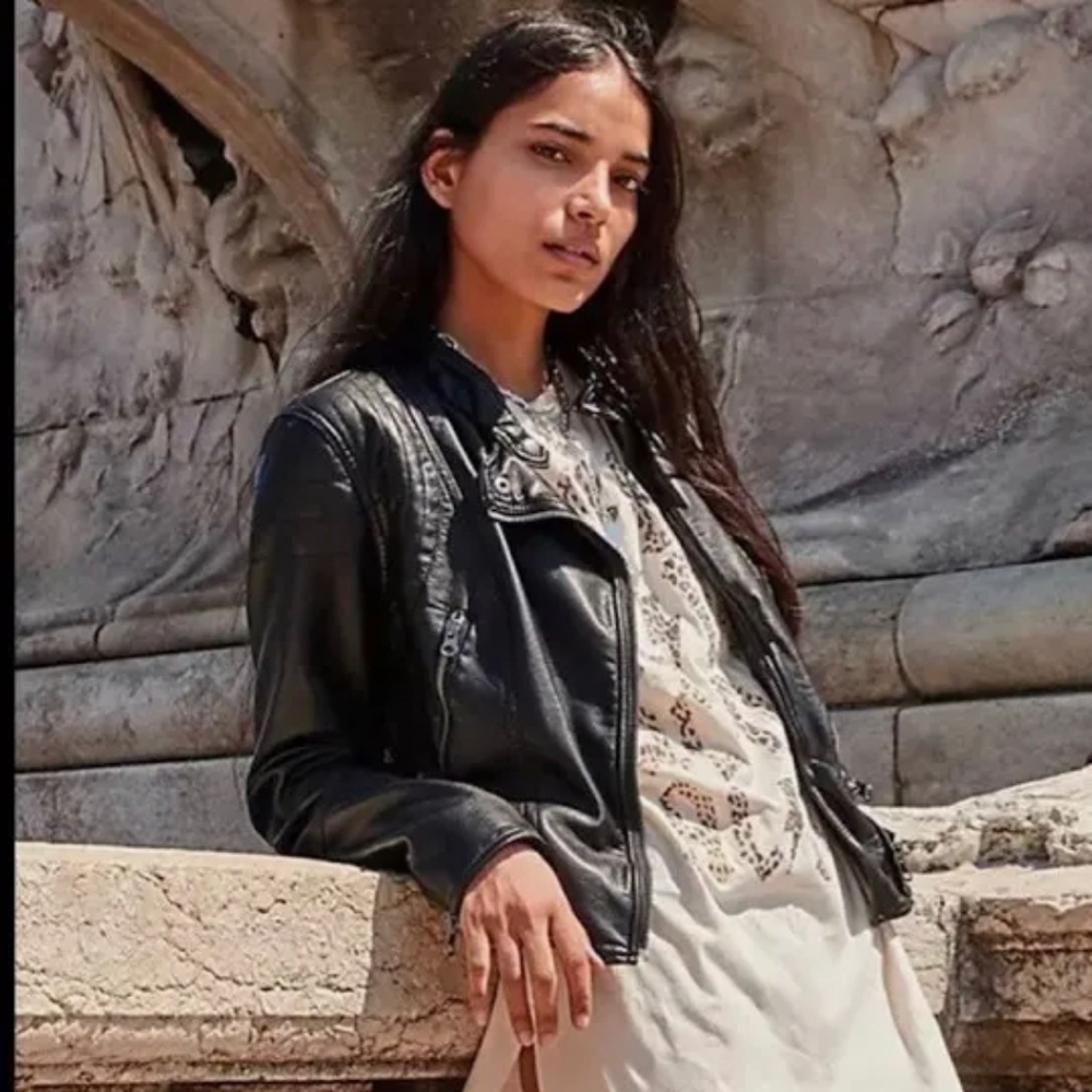 Free People Vegan Leather Jacket